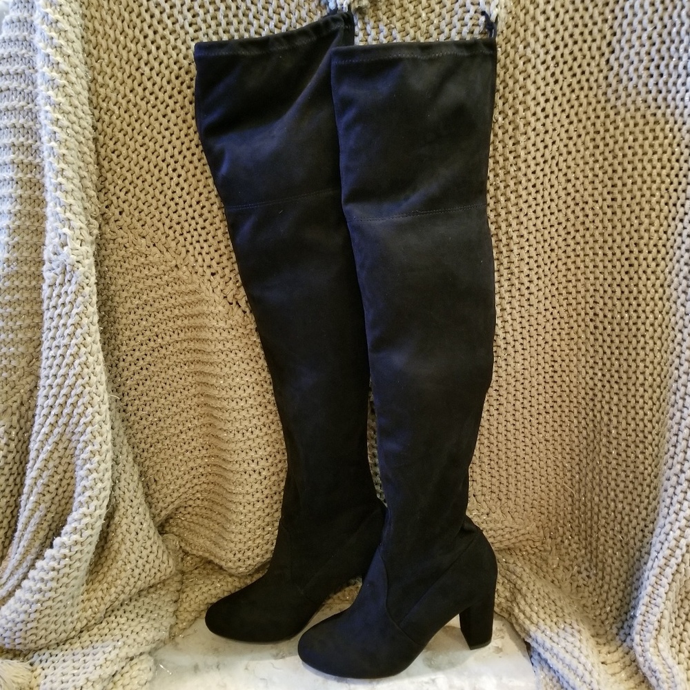 *NEW* Delicious Black Over The Knee Boot